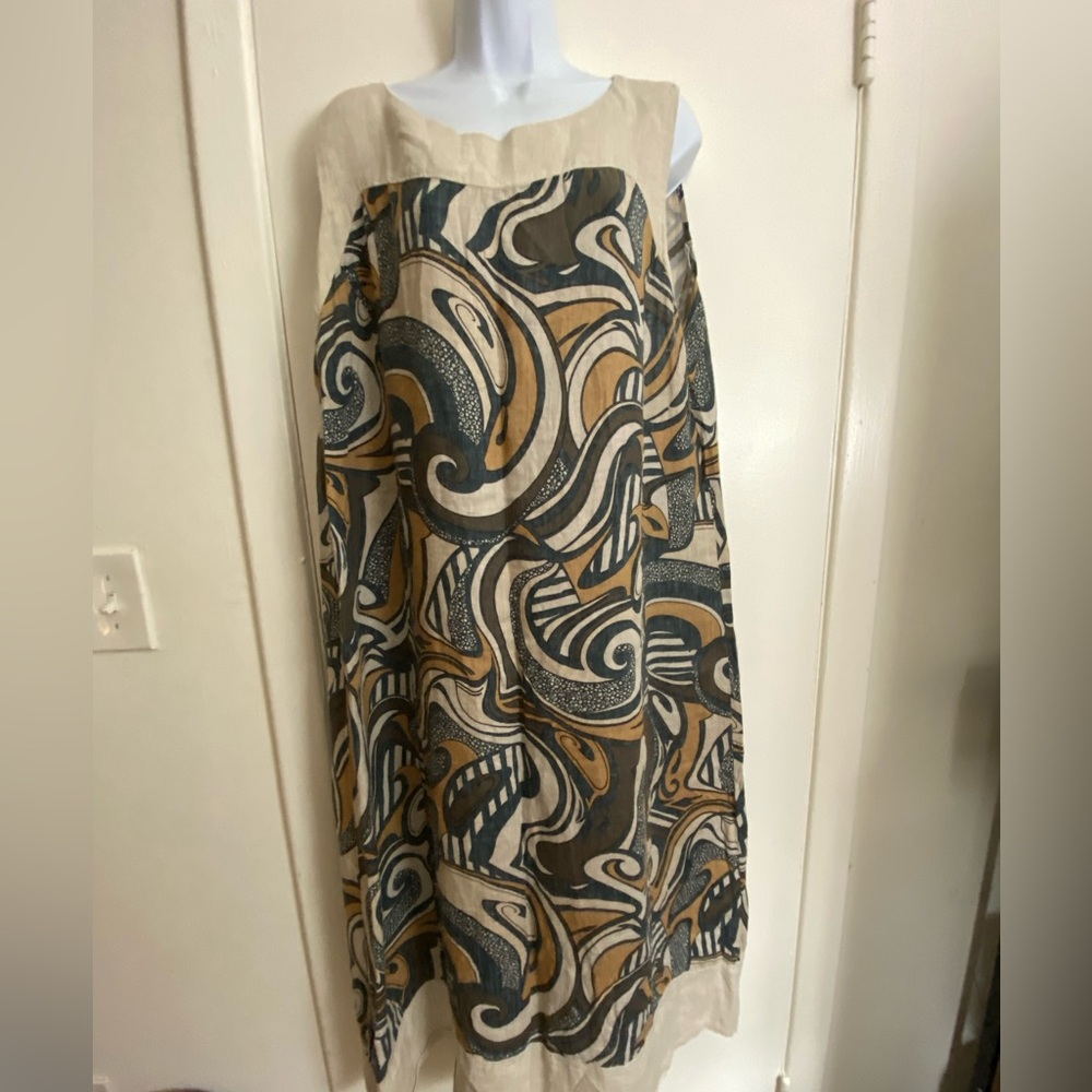 La Bottega di Brunella authentic Italian linen - full length dress, one size XL